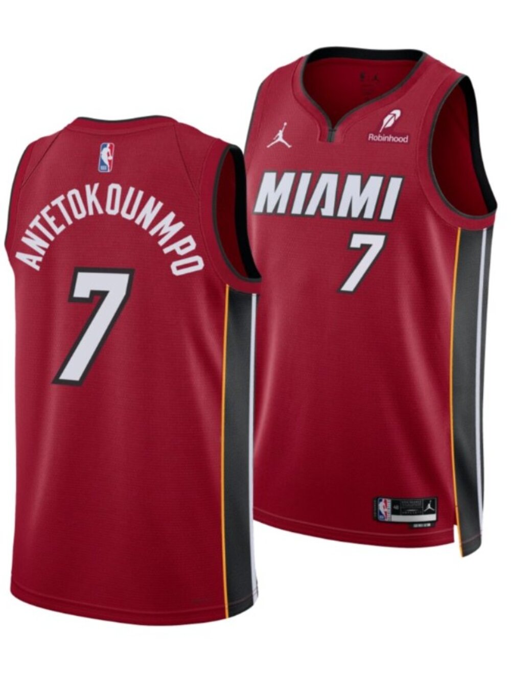 Giannis Antetokounmpo Nike Jordan Brand Miami HEAT Swingman Red Jersey